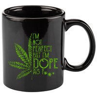I'm Not Perfect But I'm Dope As Fuck Weed 420 Stoner Gift 11oz C Handle Ceramic Mug