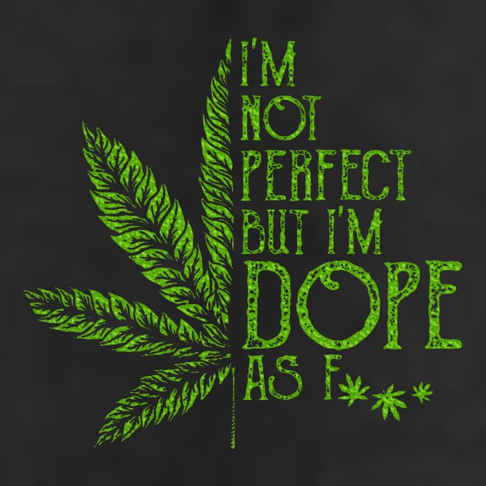 I'm Not Perfect But I'm Dope As Fuck Weed 420 Stoner Gift 11oz C Handle Ceramic Mug