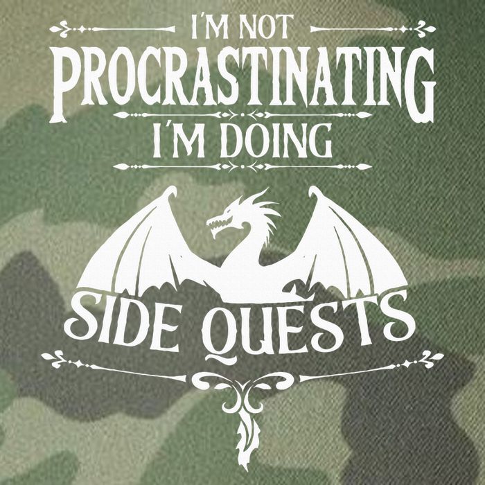 IM Not Procrastinating IM Doing Side Quests Rpg Gamers Legacy Tie Dye Trucker Hat
