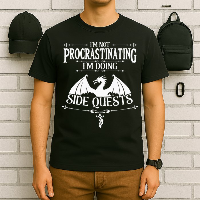 IM Not Procrastinating IM Doing Side Quests Rpg Gamers T-Shirt
