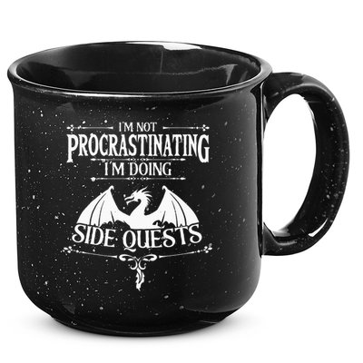 IM Not Procrastinating IM Doing Side Quests Rpg Gamers 15oz Campfire Ceramic Mug