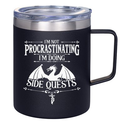 IM Not Procrastinating IM Doing Side Quests Rpg Gamers 12oz Stainless Steel Coffee Mug