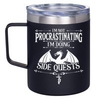 IM Not Procrastinating IM Doing Side Quests Rpg Gamers 12oz Stainless Steel Coffee Mug