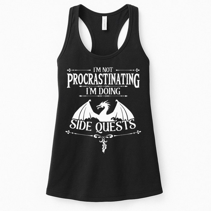 IM Not Procrastinating IM Doing Side Quests Rpg Gamers Womens Tank Top