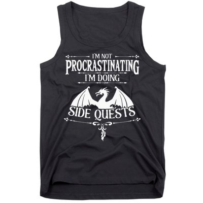 IM Not Procrastinating IM Doing Side Quests Rpg Gamers Tank Top