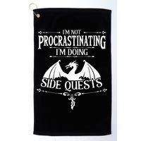 IM Not Procrastinating IM Doing Side Quests Rpg Gamers Golf Towel