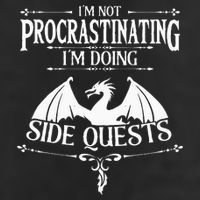 IM Not Procrastinating IM Doing Side Quests Rpg Gamers Golf Towel