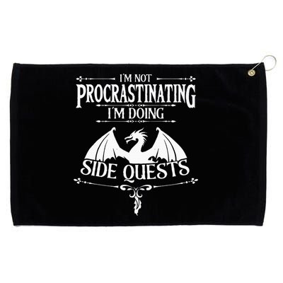 IM Not Procrastinating IM Doing Side Quests Rpg Gamers Grommeted Golf Towel