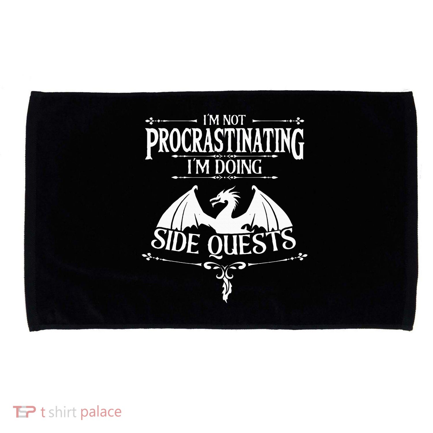 IM Not Procrastinating IM Doing Side Quests Rpg Gamers Microfiber Hand Towel