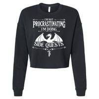 IM Not Procrastinating IM Doing Side Quests Rpg Gamers Cropped Pullover Crew