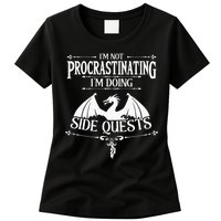 IM Not Procrastinating IM Doing Side Quests Rpg Gamers Womens T-Shirt