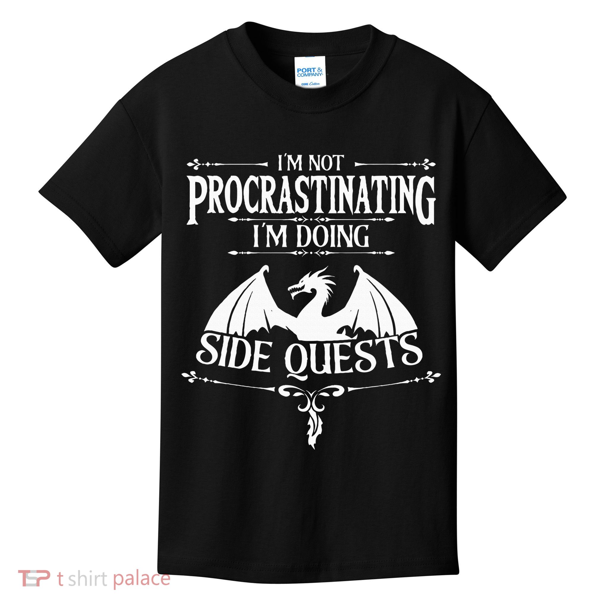 IM Not Procrastinating IM Doing Side Quests Rpg Gamers Kids T-Shirt