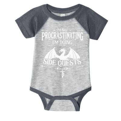 IM Not Procrastinating IM Doing Side Quests Rpg Gamers Infant Baby Jersey Bodysuit