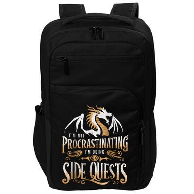 IM Not Procrastinating IM Doing Side Quests Dragon Impact Tech Backpack