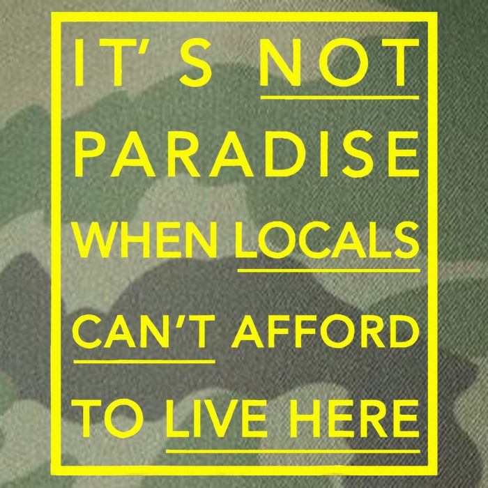 It’S Not Paradise When Locals Can’T Afford To Live Here Legacy Tie Dye Trucker Hat