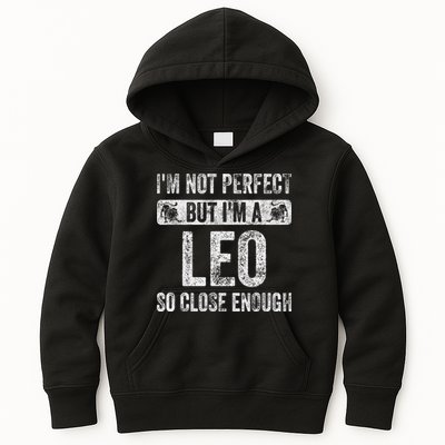 I'm Not Perfect But I'm A Leo Funny Horoscope Zodiac Sign Kids Hoodie