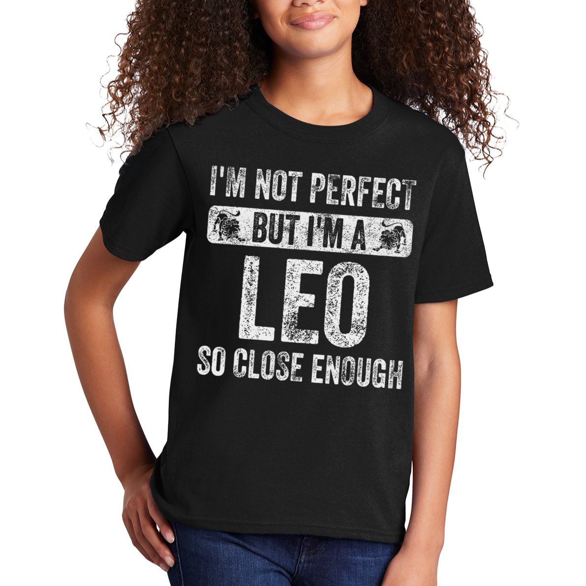 I'm Not Perfect But I'm A Leo Funny Horoscope Zodiac Sign Kids T-Shirt