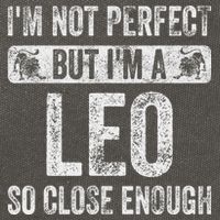 I'm Not Perfect But I'm A Leo Funny Horoscope Zodiac Sign Cotton Canvas Backpack