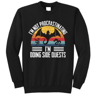 IM Not Procrastinating IM Doing Side Quests Rpg Dice Game Sweatshirt