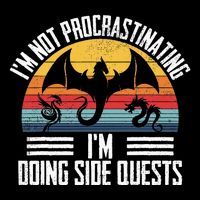 IM Not Procrastinating IM Doing Side Quests Rpg Dice Game Mousepad