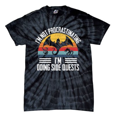 IM Not Procrastinating IM Doing Side Quests Rpg Dice Game Tie-Dye T-Shirt