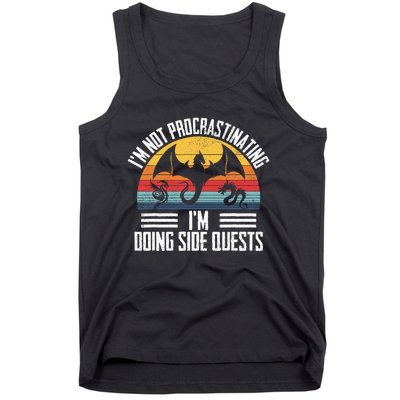 IM Not Procrastinating IM Doing Side Quests Rpg Dice Game Tank Top