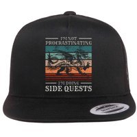 IM Not Procrastinating IM Doing Side Quests Rpg Gamer Flat Bill Trucker Hat