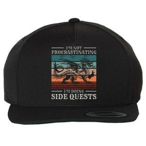 IM Not Procrastinating IM Doing Side Quests Rpg Gamer Wool Snapback Cap