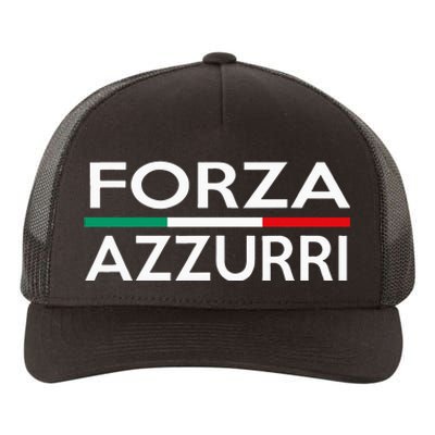 Italy National Pride Forza Azzurri Italia Yupoong Adult 5-Panel Trucker Hat