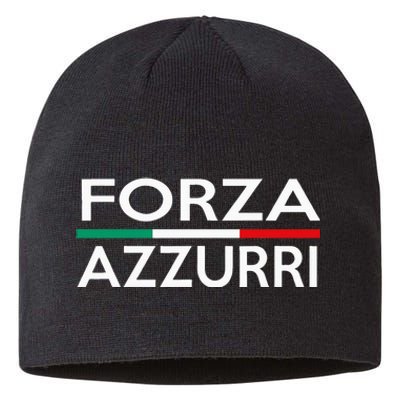 Italy National Pride Forza Azzurri Italia Sustainable Beanie