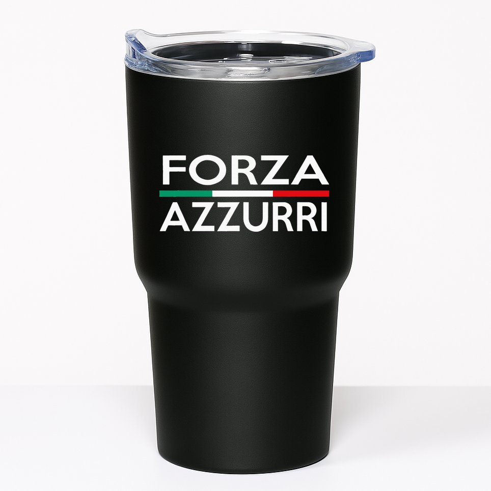 Italy National Pride Forza Azzurri Italia Tumbler