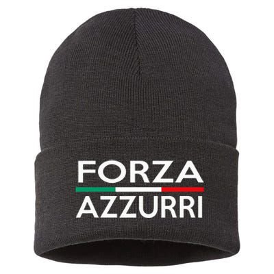 Italy National Pride Forza Azzurri Italia Sustainable Knit Beanie