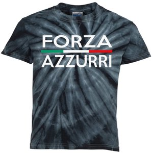 Italy National Pride Forza Azzurri Italia Kids Tie-Dye T-Shirt