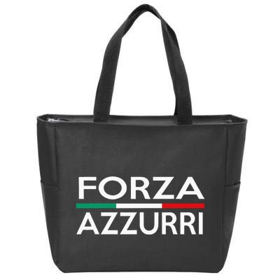 Italy National Pride Forza Azzurri Italia Zip Tote Bag