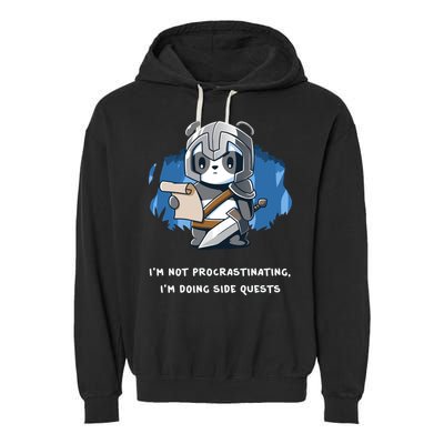 I'm Not Procrastinating I'm Doing Side Quests Garment-Dyed Fleece Hoodie