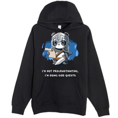 I'm Not Procrastinating I'm Doing Side Quests Premium Pullover Hoodie