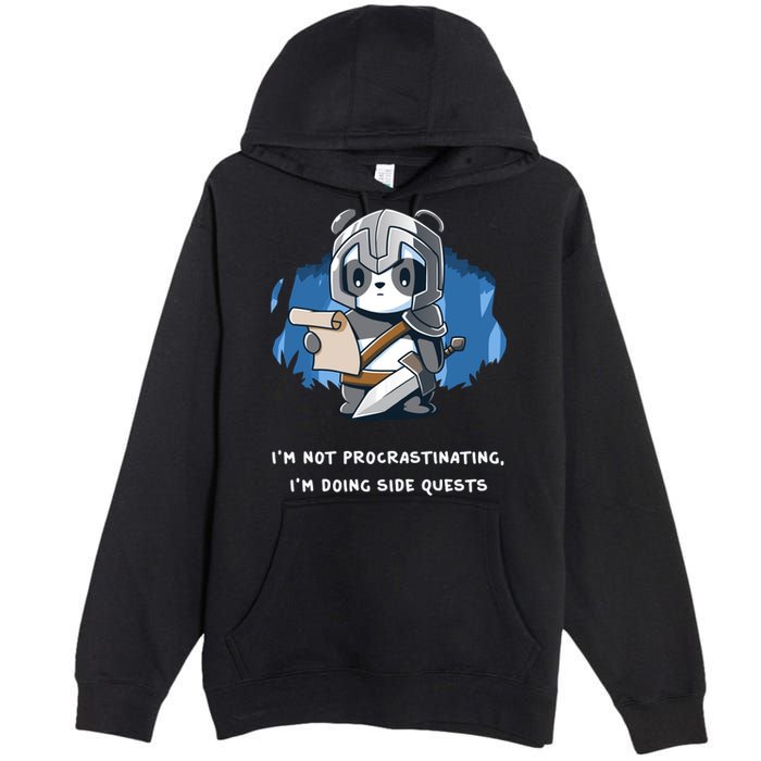I'm Not Procrastinating I'm Doing Side Quests Premium Pullover Hoodie