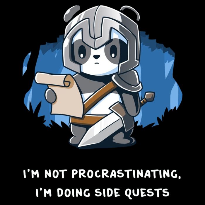 I'm Not Procrastinating I'm Doing Side Quests Ladies PosiCharge Competitor Racerback Tank
