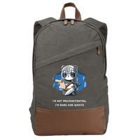 I'm Not Procrastinating I'm Doing Side Quests Cotton Canvas Backpack