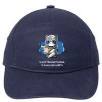 I'm Not Procrastinating I'm Doing Side Quests 7-Panel Snapback Hat