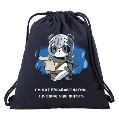 I'm Not Procrastinating I'm Doing Side Quests Drawstring Bag