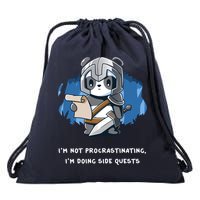 I'm Not Procrastinating I'm Doing Side Quests Drawstring Bag