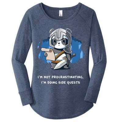 I'm Not Procrastinating I'm Doing Side Quests Women's Perfect Tri Tunic Long Sleeve Shirt