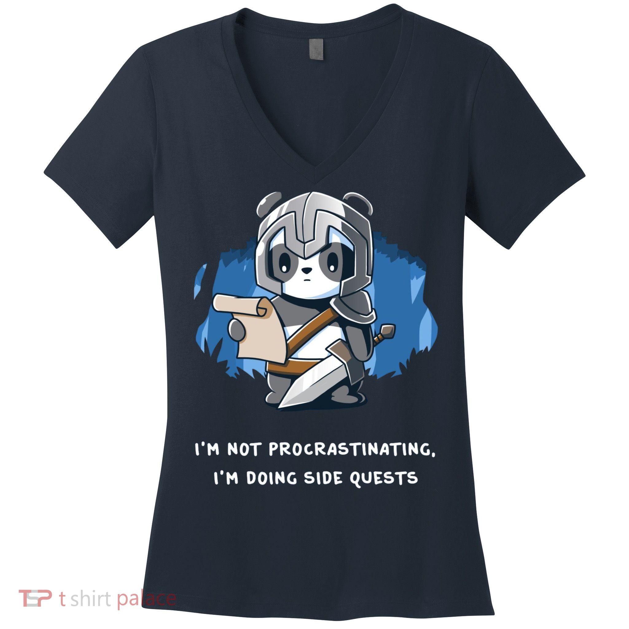 I'm Not Procrastinating I'm Doing Side Quests Women's V-Neck T-Shirt