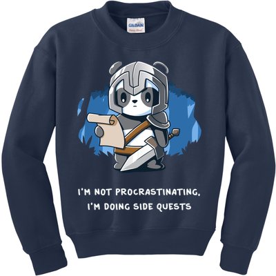 I'm Not Procrastinating I'm Doing Side Quests Kids Sweatshirt