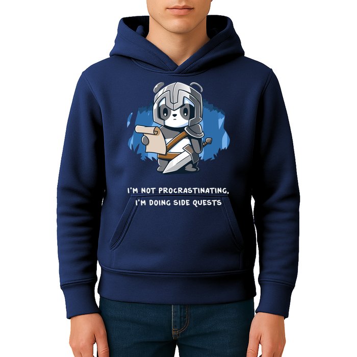 I'm Not Procrastinating I'm Doing Side Quests Kids Hoodie