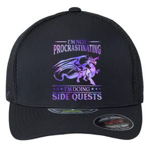 Im Not Procrastinating Im Doing Side Quests Dragons Master Flexfit Unipanel Trucker Cap