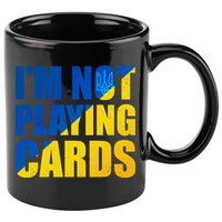 Im Not Playing Cards Zelensky Quote Support Pro Ukraine 11oz C Handle Ceramic Mug