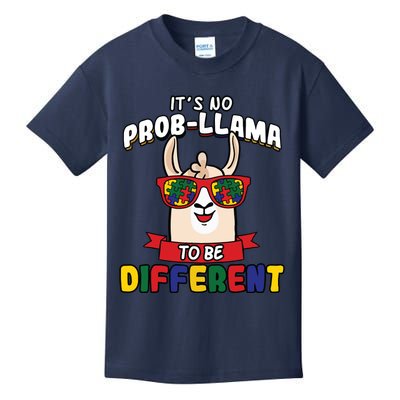 Its No ProbLlama To Be Different Autism Awareness Kids T-Shirt