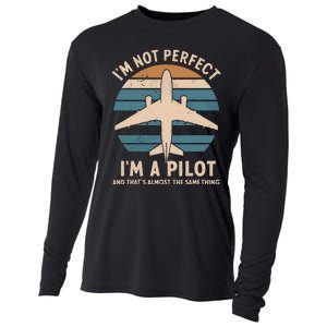 Im Not Perfect But Im A Pilot Cooling Performance Long Sleeve Crew